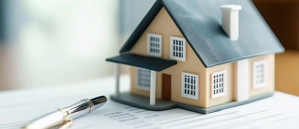 huis met keuringspapieren erbij